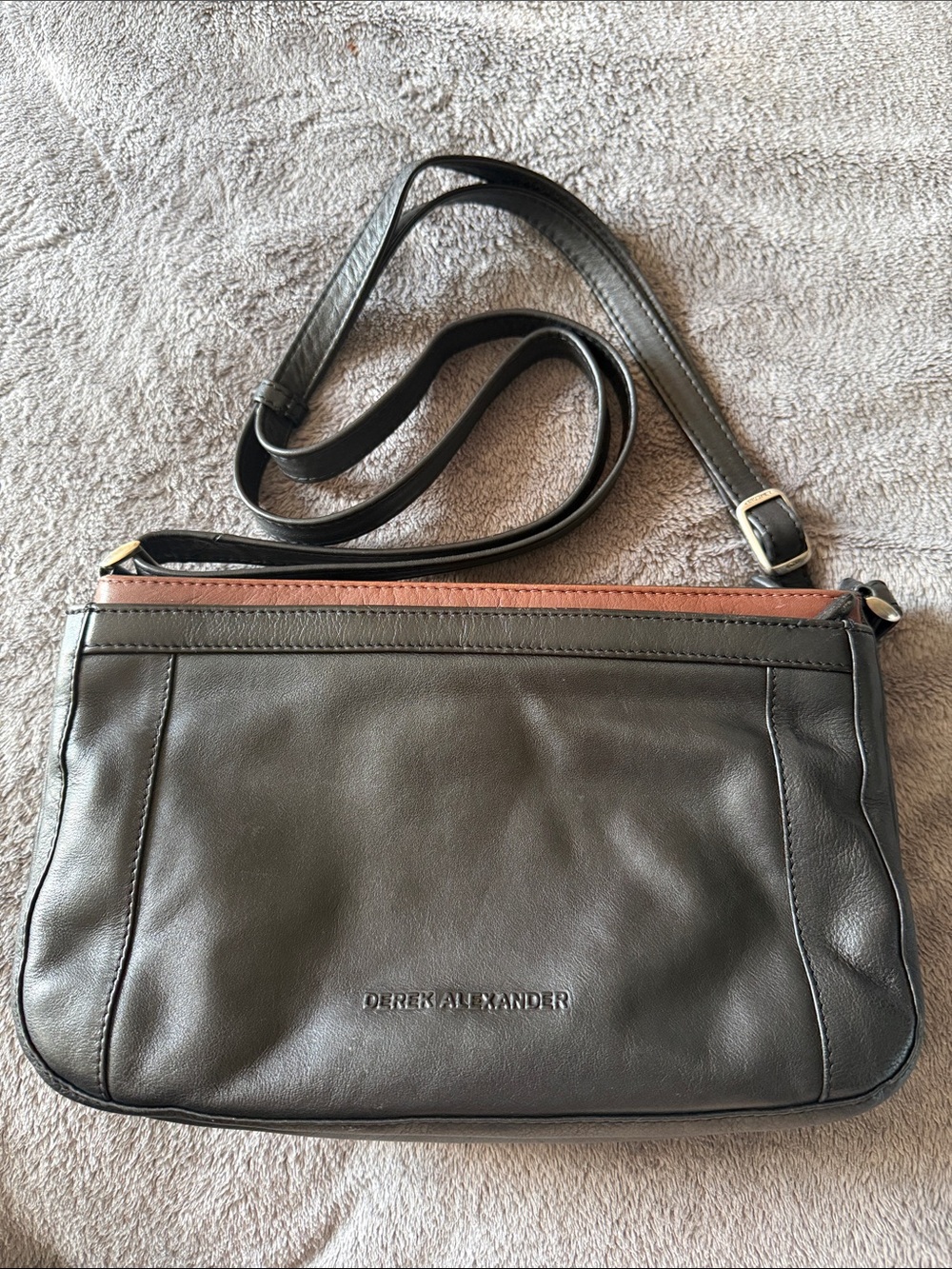 Derek Alexander Leather Crossbody Bag — Vintage